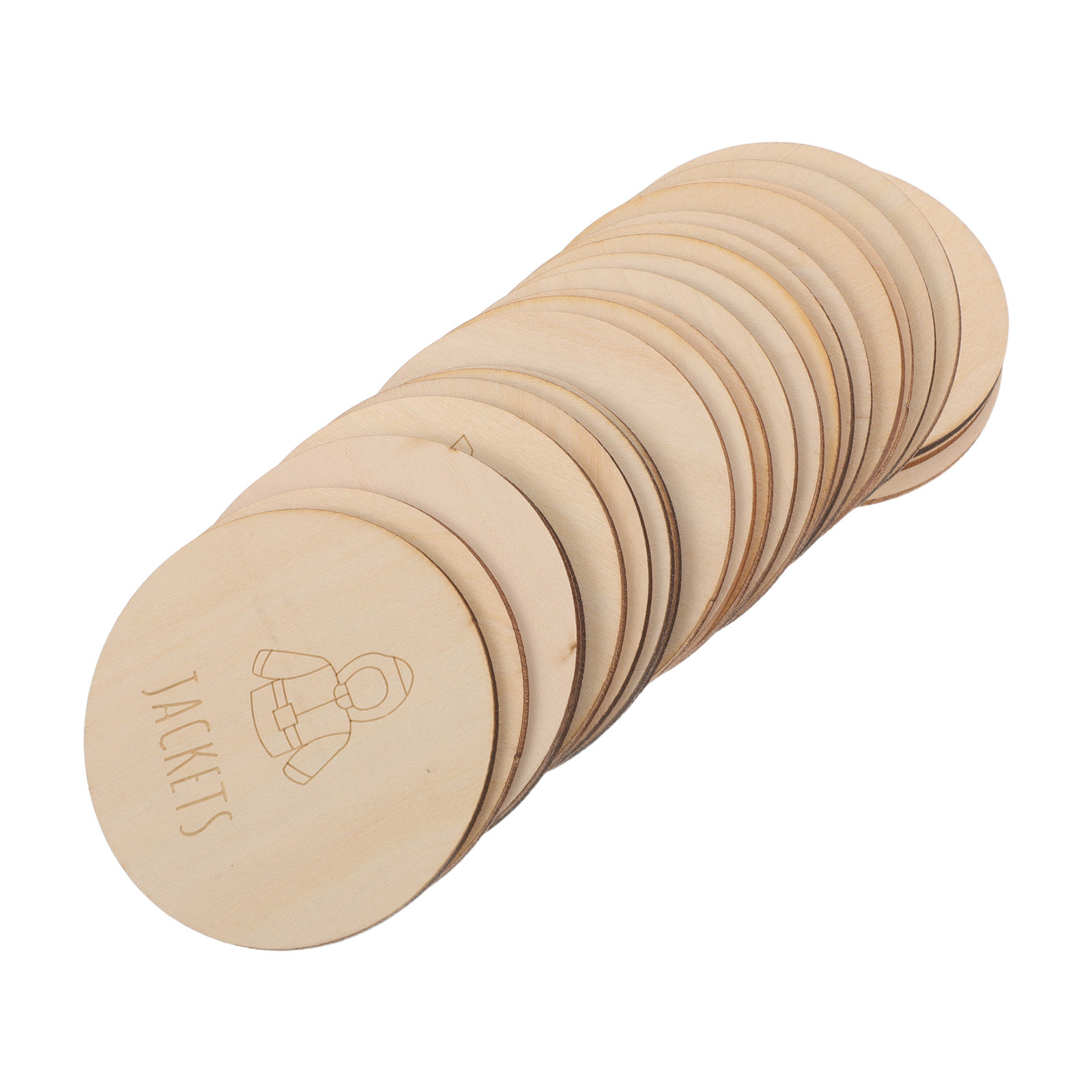 Baby Nursery Dresser - Label Kayu Bulat untuk Pakaian Bayi,