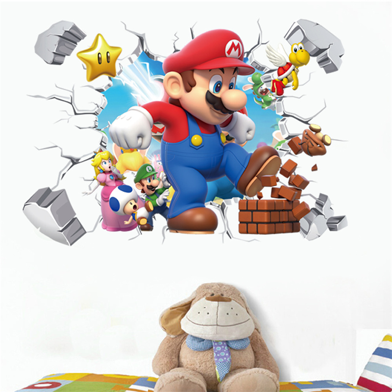Baby Nursery Game - Stiker Dinding Karakter Anime Kartun 3D