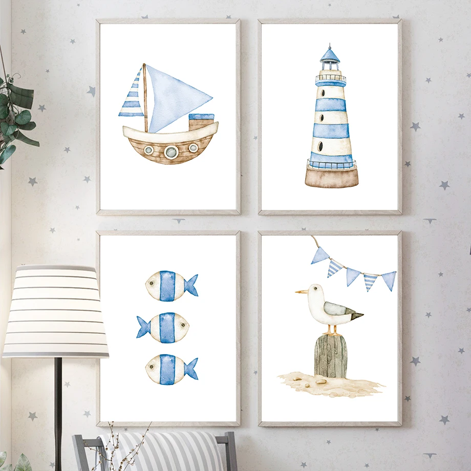 Baby Nursery Pictures - Poster dan Cetakan Kanvas Lukisan Dinding