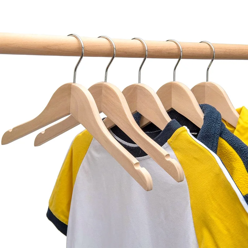 Closet Organizer Baby - 6 Buah/Set Gantungan Baju Bayi Kayu