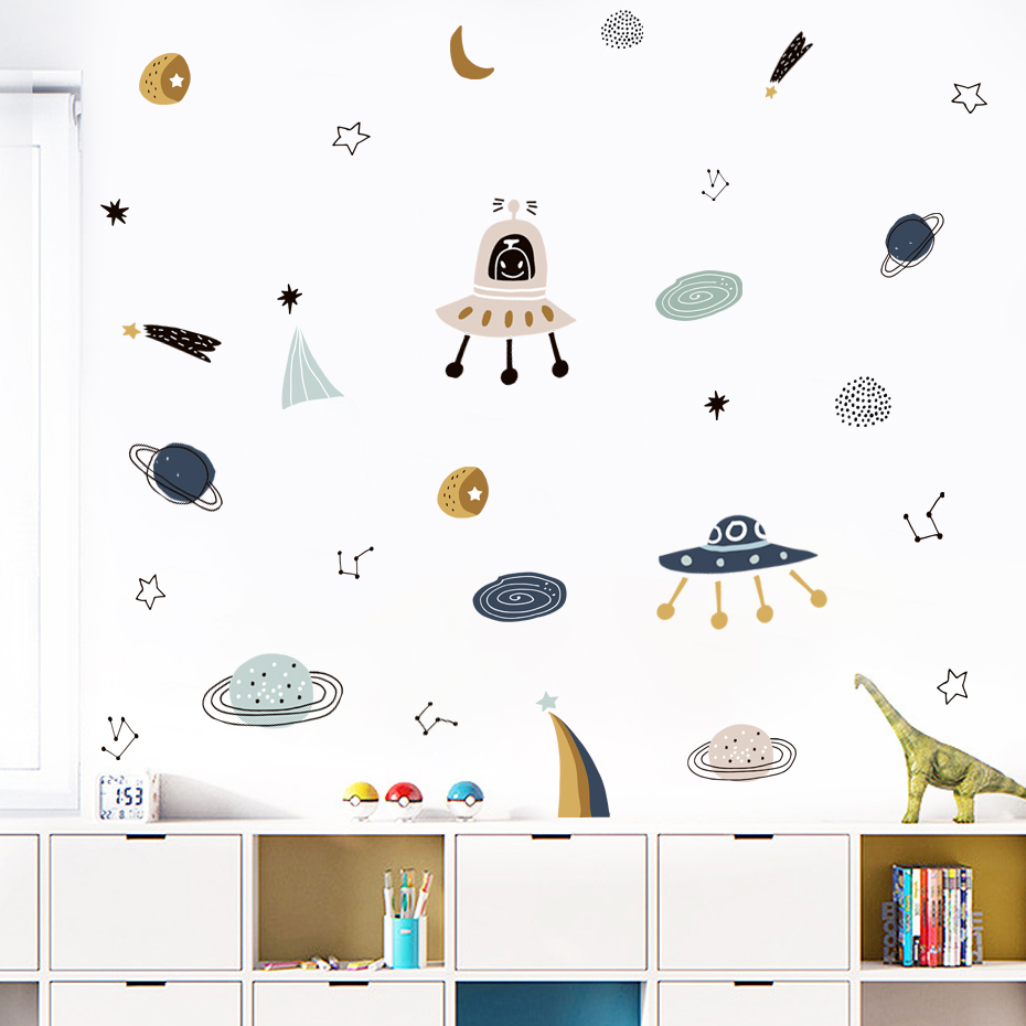 Baby Nursery Decor Boy - Stiker Dinding Anak Cat Air Pola