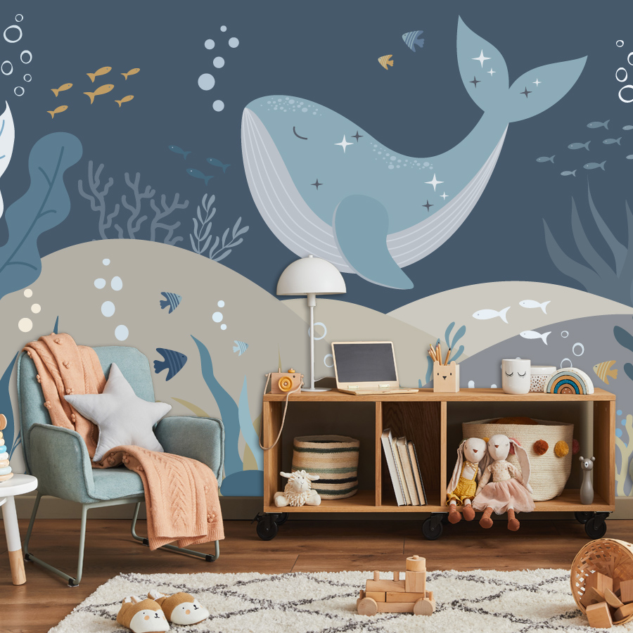 Baby Nursery Peel And Stick Wallpaper - 10+ Wallpaper Kartun Paus Lucu untuk