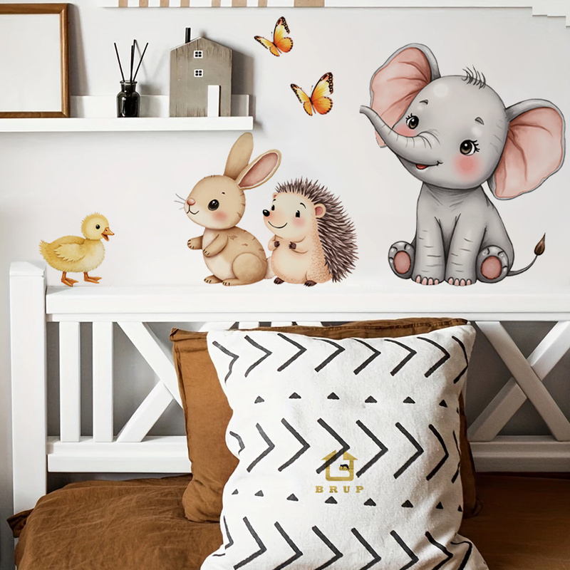 Baby Nursery Pictures - Stiker Dinding Hewan Kartun-Stiker Pembibitan Landak