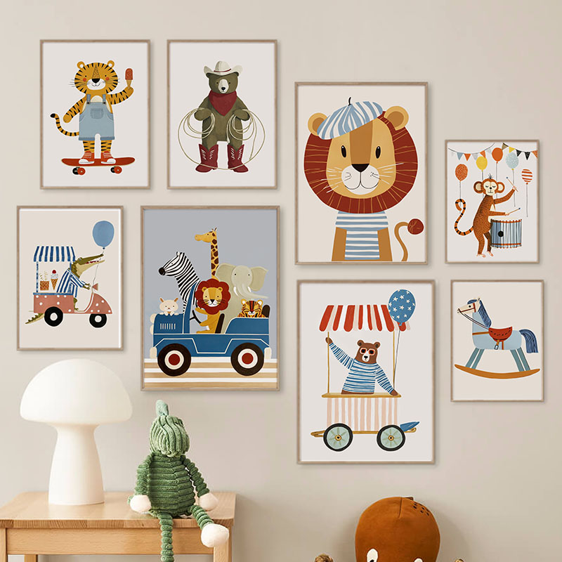Baby Nursery Things - Lukisan Kanvas Seni Dinding Kamar Bayi