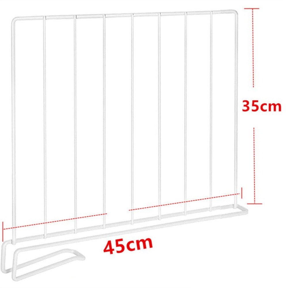Drawer Dresser White - Pembatas Lemari Logam Hemat Ruang, Penjepit