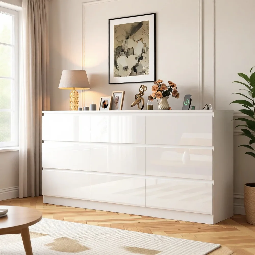 Drawer Dresser White - Lemari Laci Besar 70 Inci 9