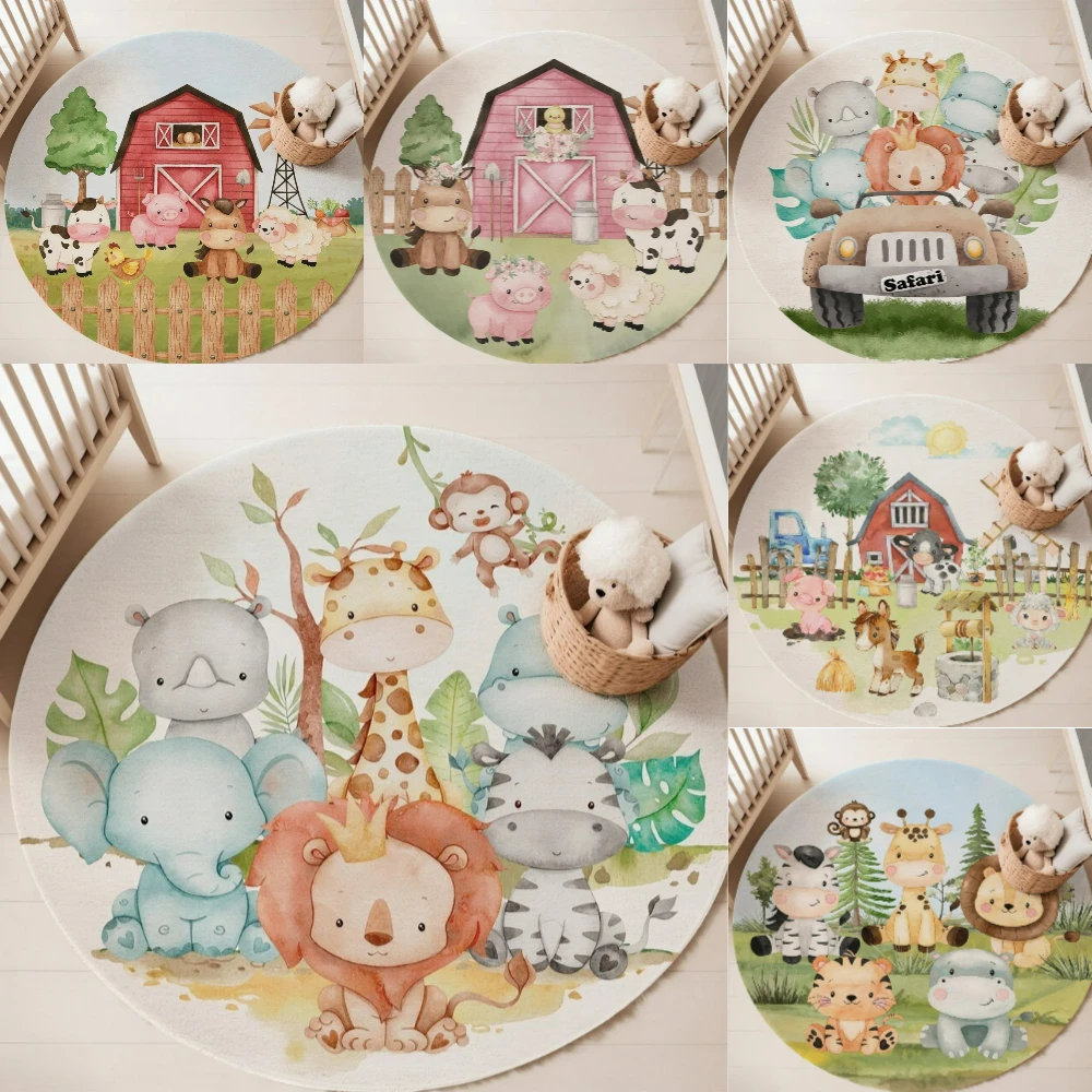 Baby Nursery Carpet - Karpet Hewan Hutan untuk Dekorasi Ruang
