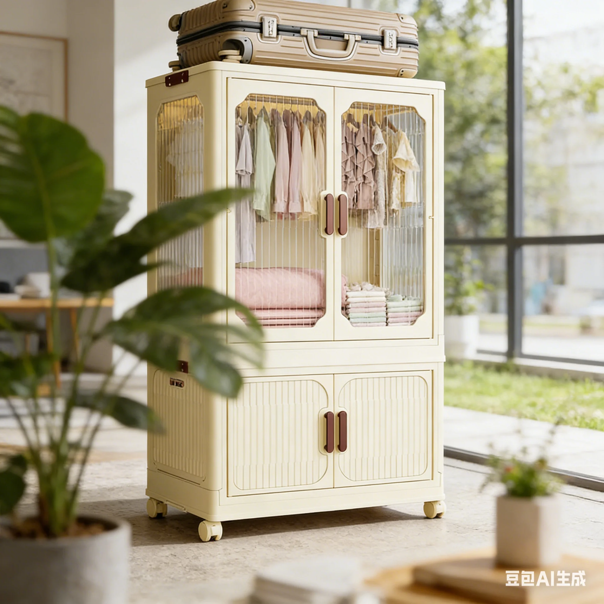 Closet Organizer Baby - AOLIVIYA Lemari Plastik Bayi dengan Lemari