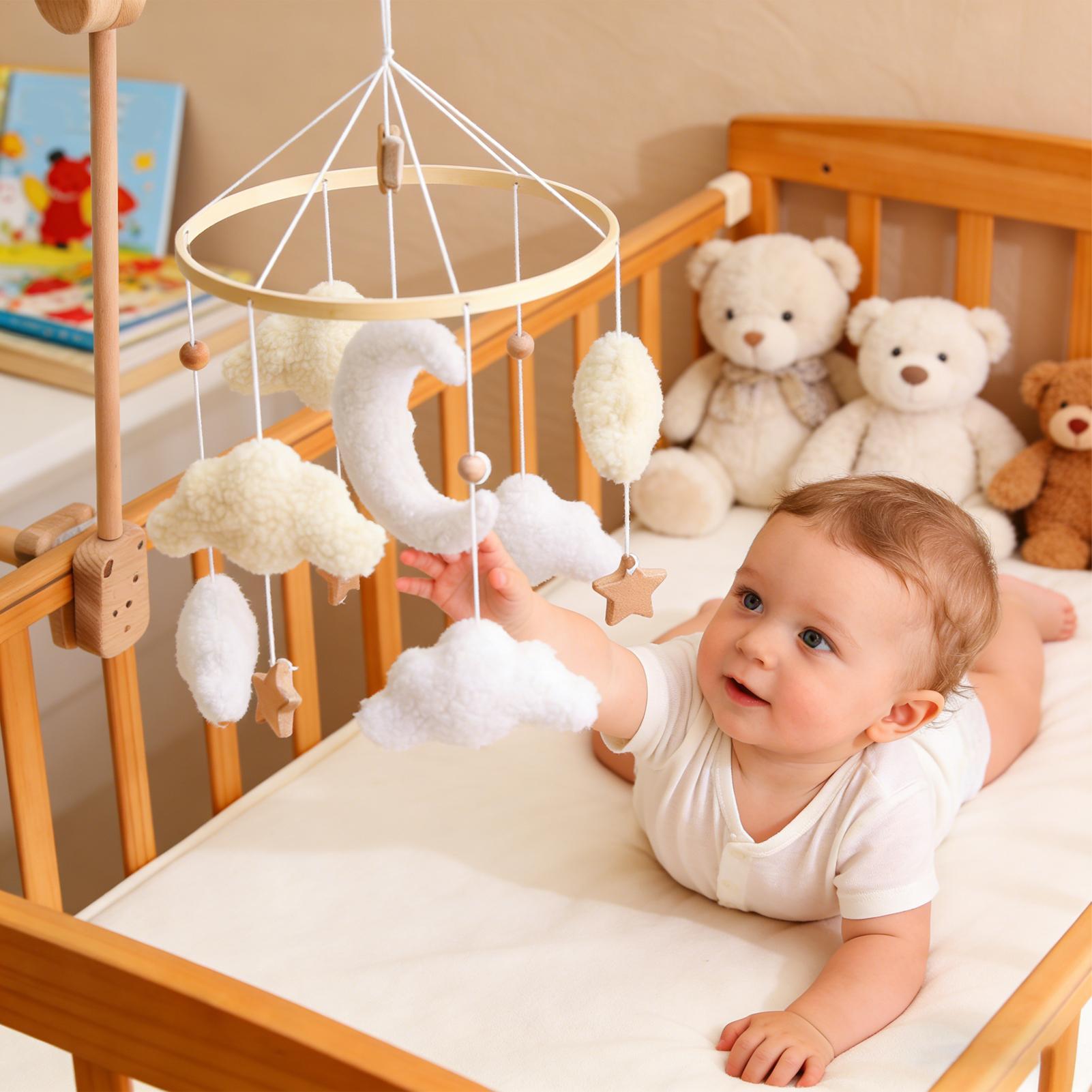 Baby Nursery Game - Mainan Gantung Tempat Tidur Bayi Kayu,