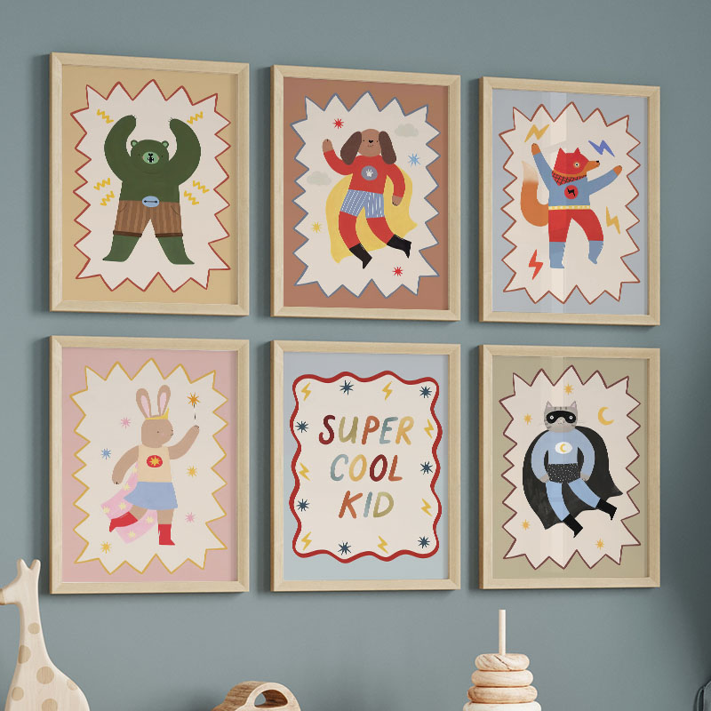 Baby Nursery Things - Lukisan Kanvas Seni Dinding Kamar Anak