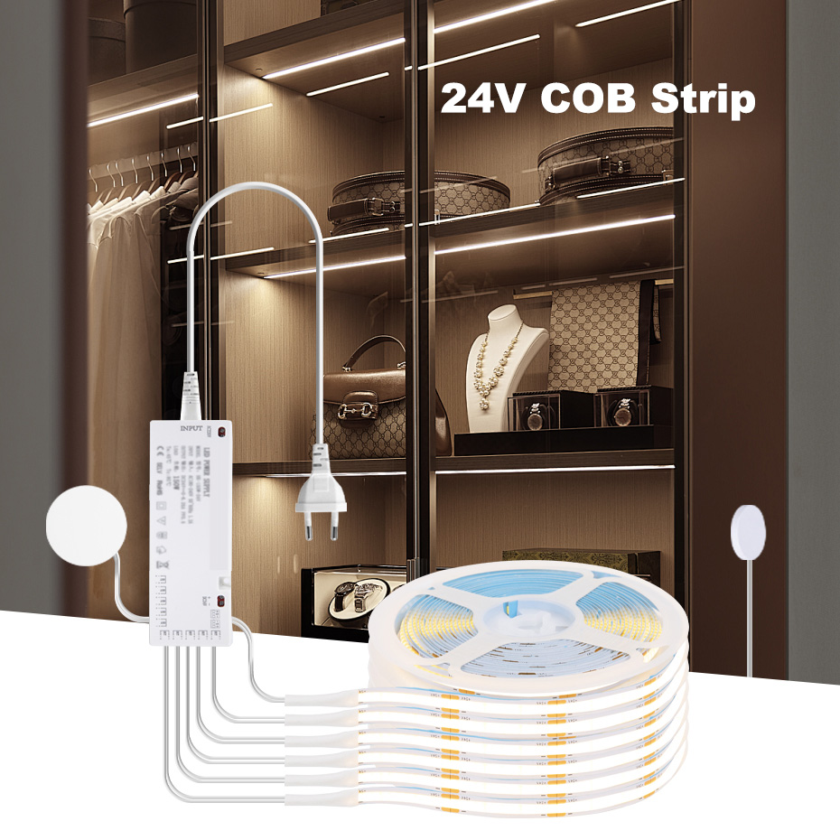 Drawer Dresser White - Strip LED COB 24V dengan Steker