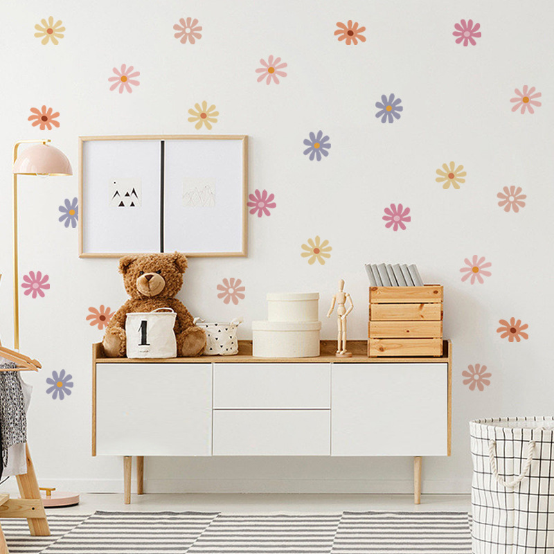 Daisy bunga stiker dinding ana - Baby Nursery Peel And Stick Wallpaper ulasan dan harga