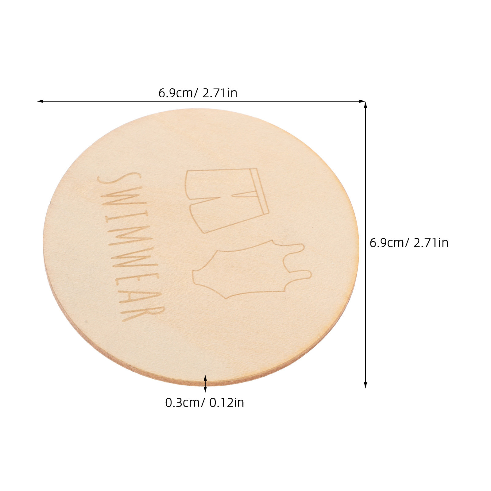 Label Kayu Bulat untuk Pakaian - Baby Nursery Dresser ulasan dan harga