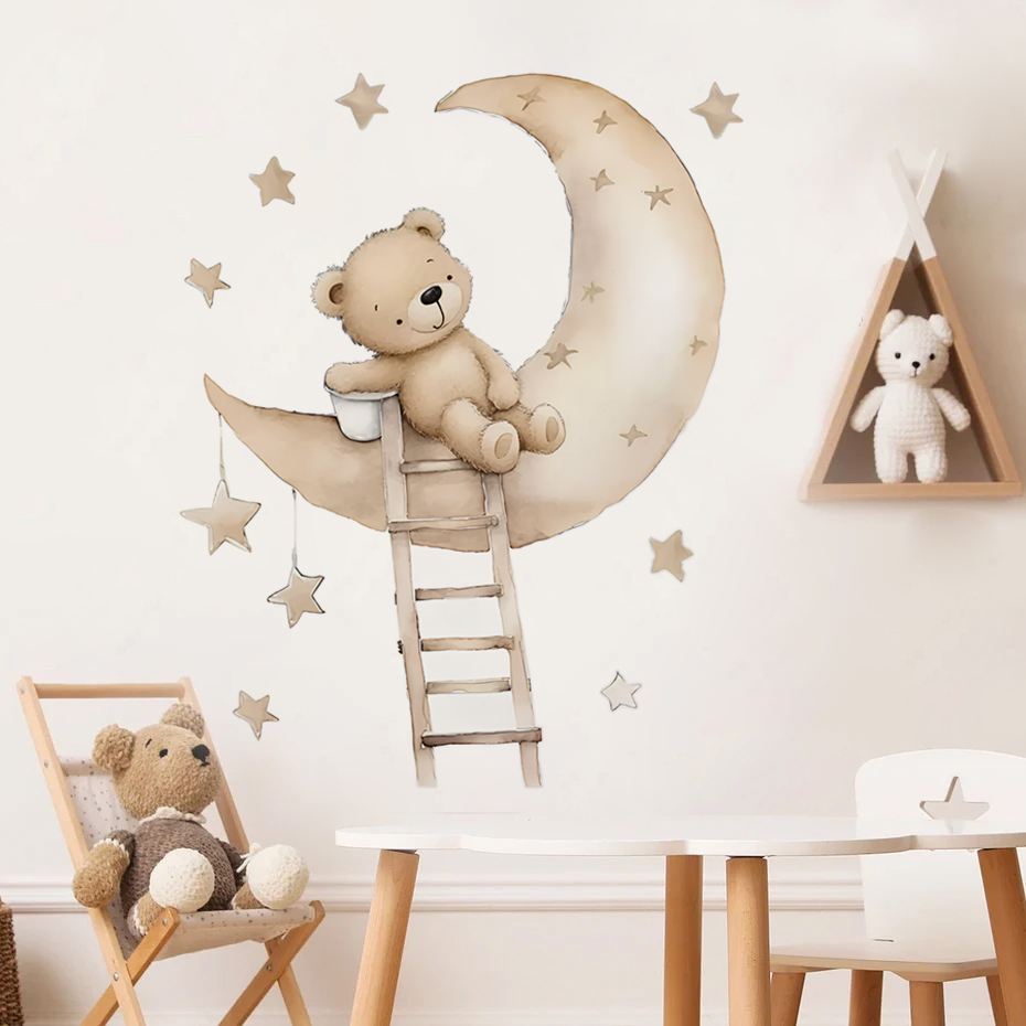 Stiker dinding awan bintang be - Baby Nursery Decor Boy ulasan dan harga
