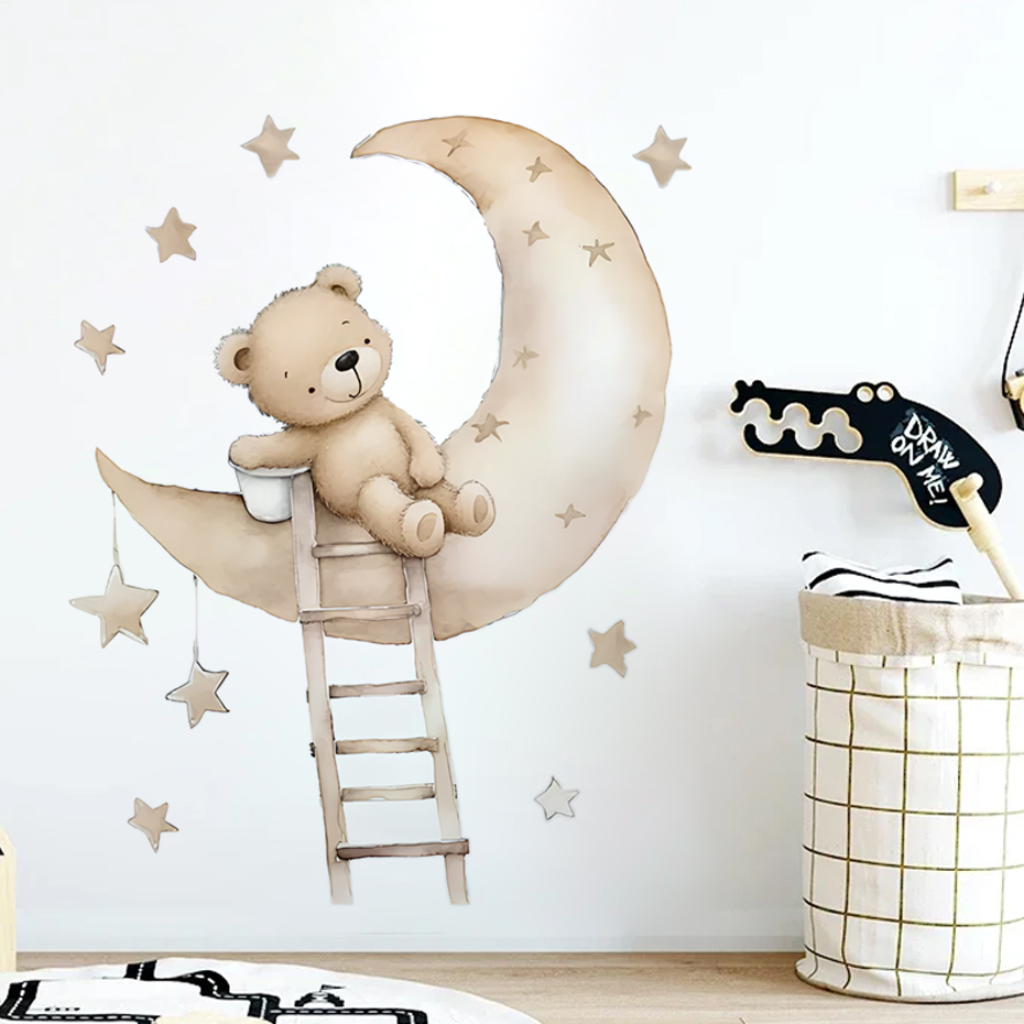 Stiker dinding awan bintang be - Baby Nursery Decor Boy ulasan dan harga