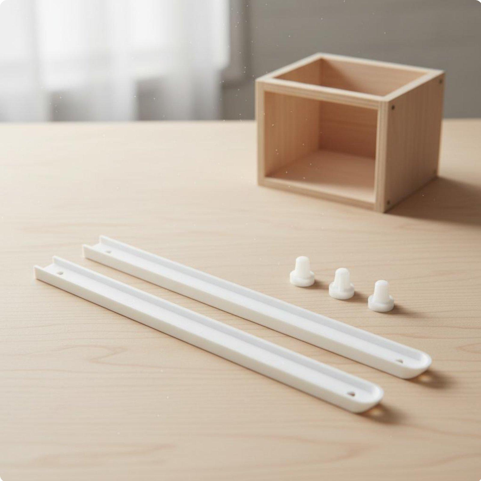 Rel Laci Putih 19x15mm, Pelunc - Drawer Dresser White ulasan dan harga