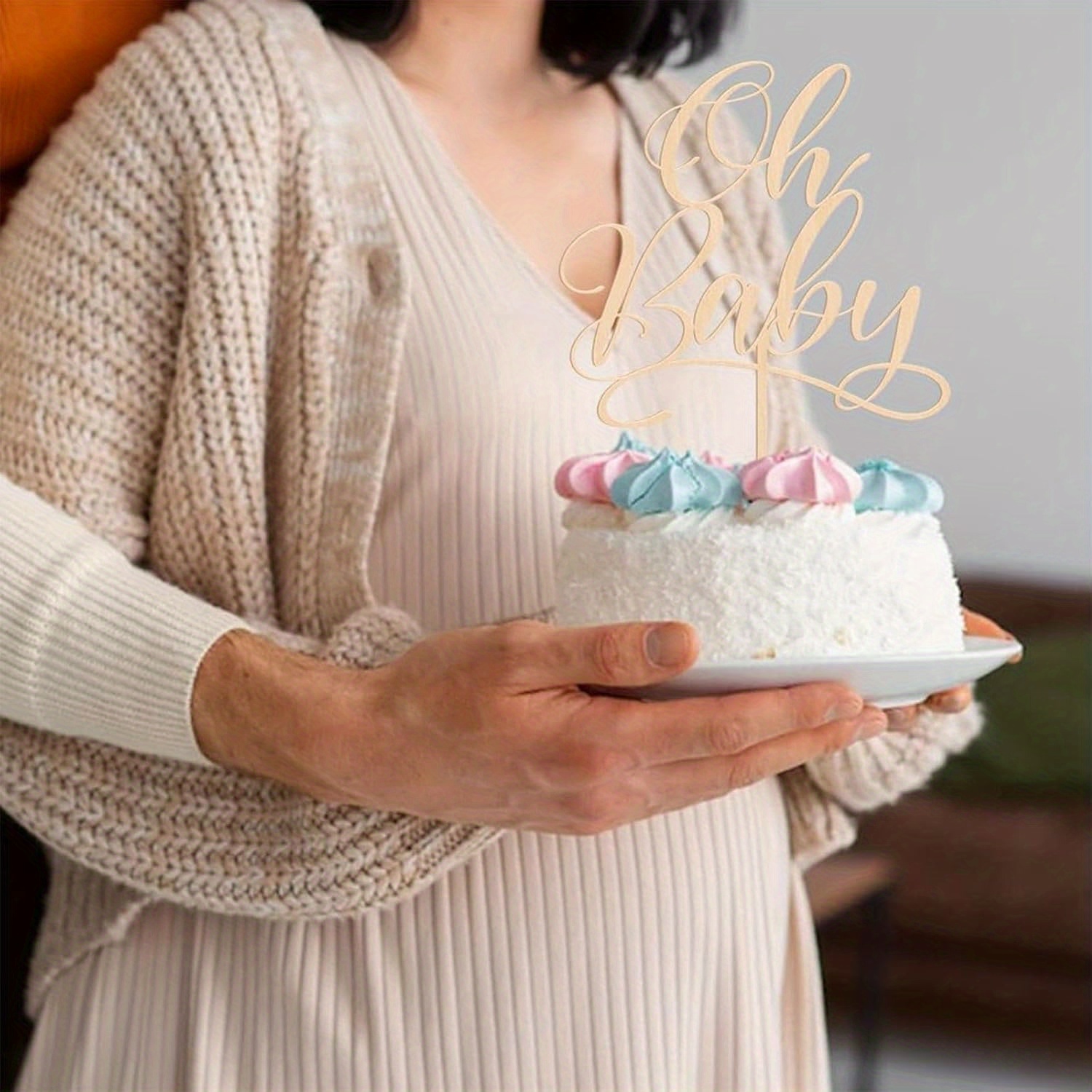1 buah oh Baby - Hiasan Kue Ka - Baby Nursery Artwork ulasan dan harga