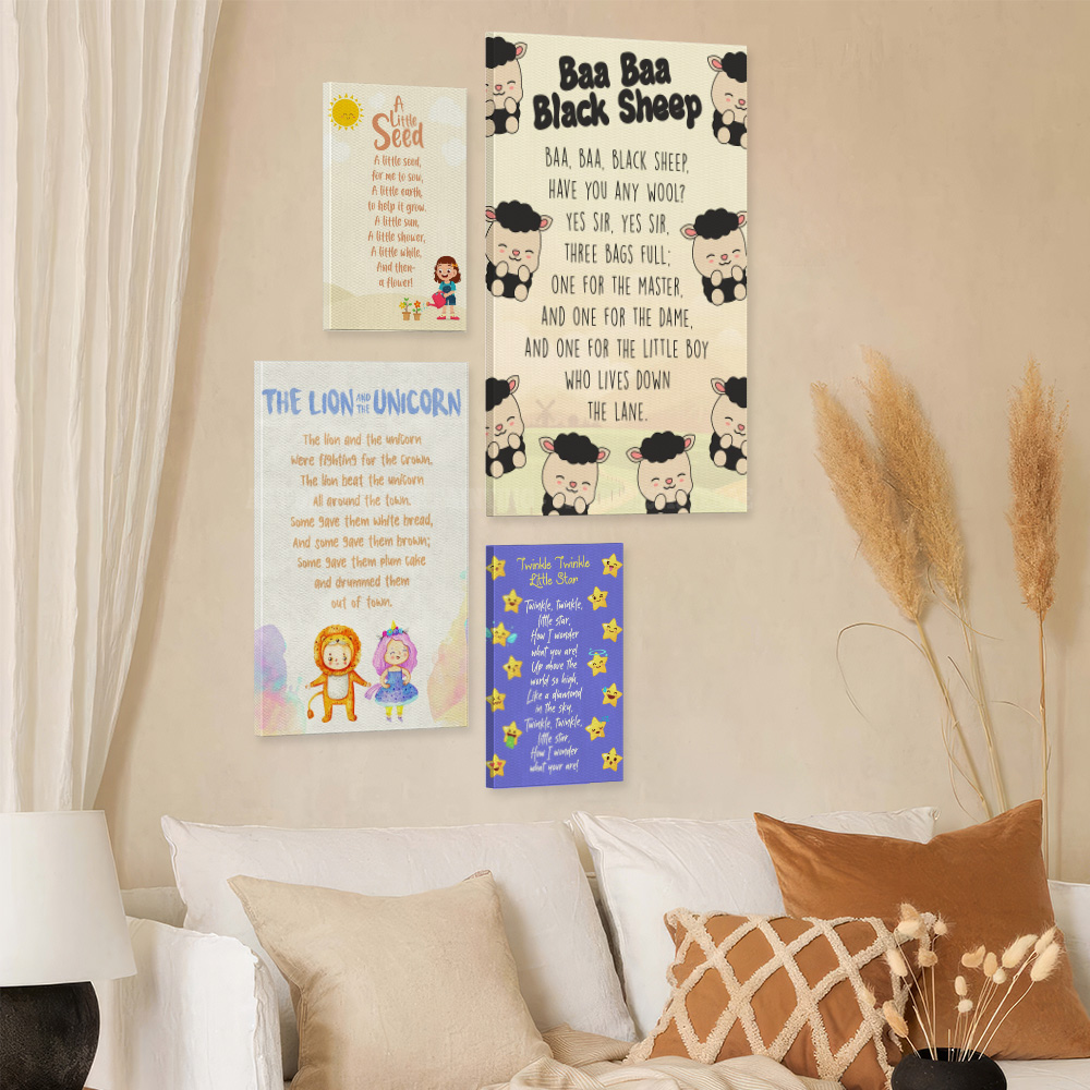 Poster Kanvas Lagu Anak Klasik - Baby Nursery Rhymes ulasan dan harga