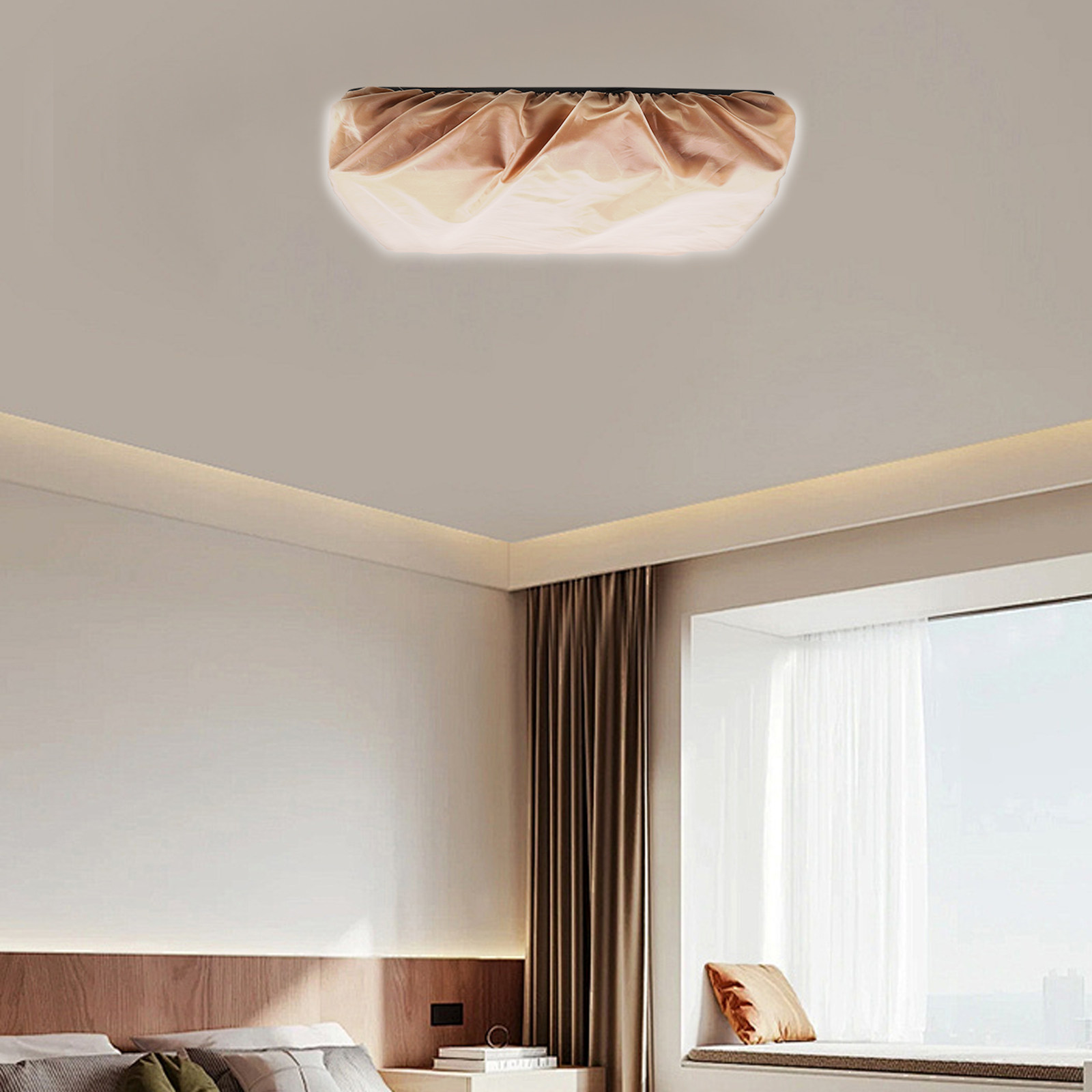 Kap Lampu Kain Putih Persegi A - Baby Nursery Lampshade ulasan dan harga