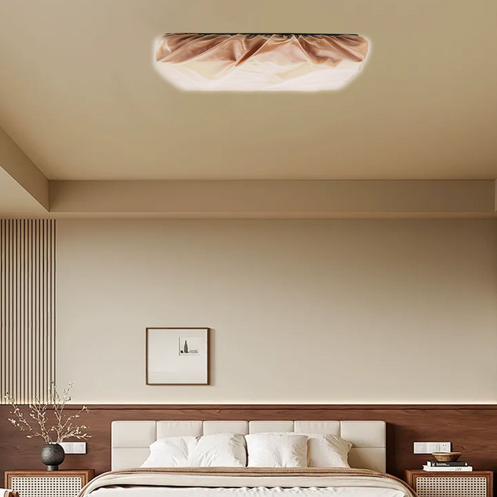 Kap Lampu Kain Putih Persegi A - Baby Nursery Lampshade ulasan dan harga