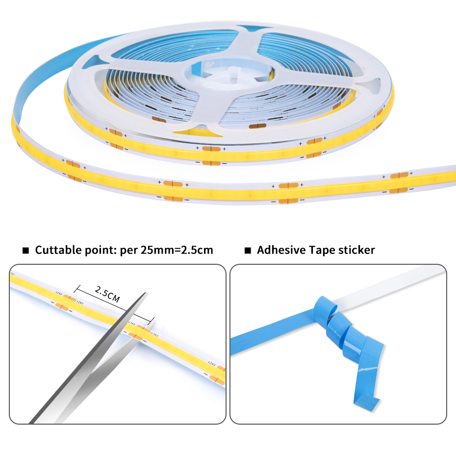 Lampu LED COB 1-5m 12V untuk L - Drawer Dresser White ulasan dan harga