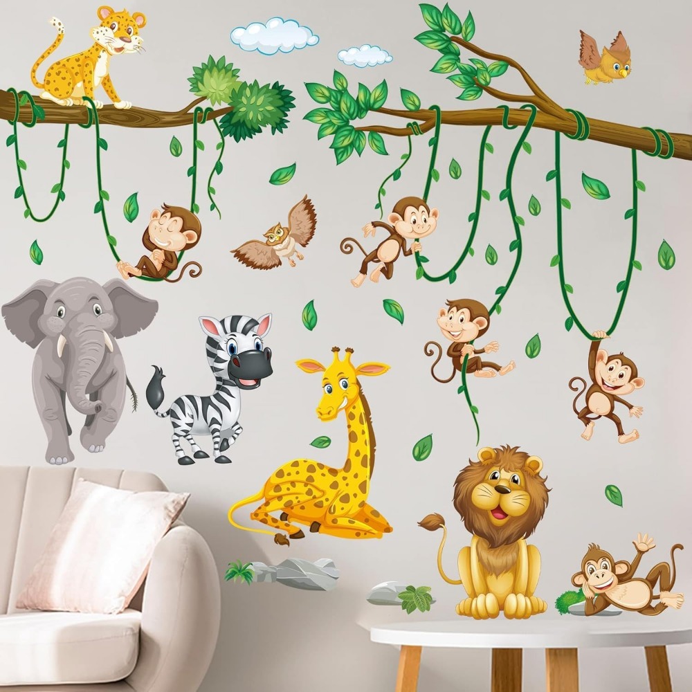 Stiker Dinding Tanaman Meramba - Baby Nursery Decor Boy ulasan dan harga
