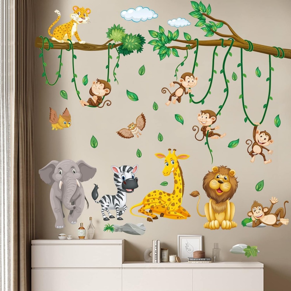 Stiker Dinding Tanaman Meramba - Baby Nursery Decor Boy ulasan dan harga