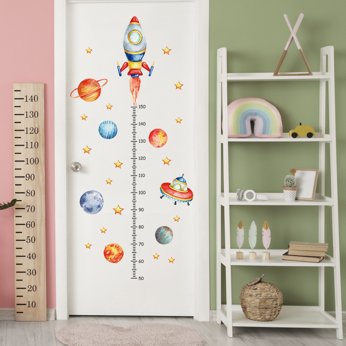 Stiker dinding pengukur tinggi - Baby Nursery Decor Boy ulasan dan harga