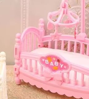 1:12 Rumah Boneka Miniatur Tem - Baby Nursery Things ulasan dan harga