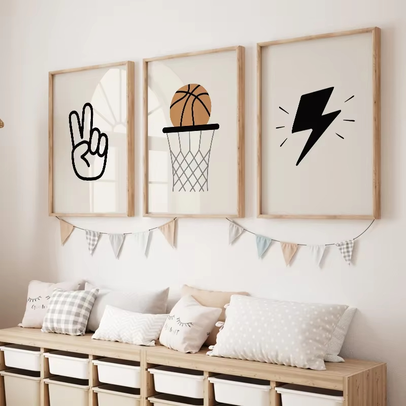 Poster Anak-anak Olahraga Skat - Baby Nursery Decor Boy ulasan dan harga