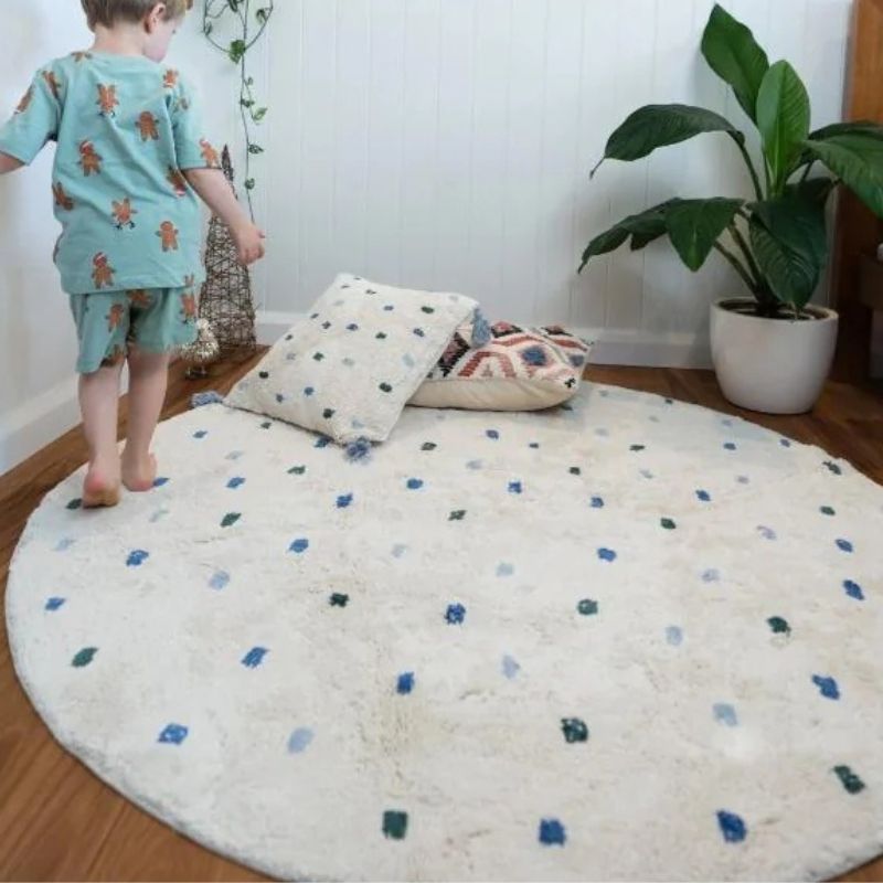 Dot karpet berbulu ruang tamu  - Baby Nursery Carpet ulasan dan harga