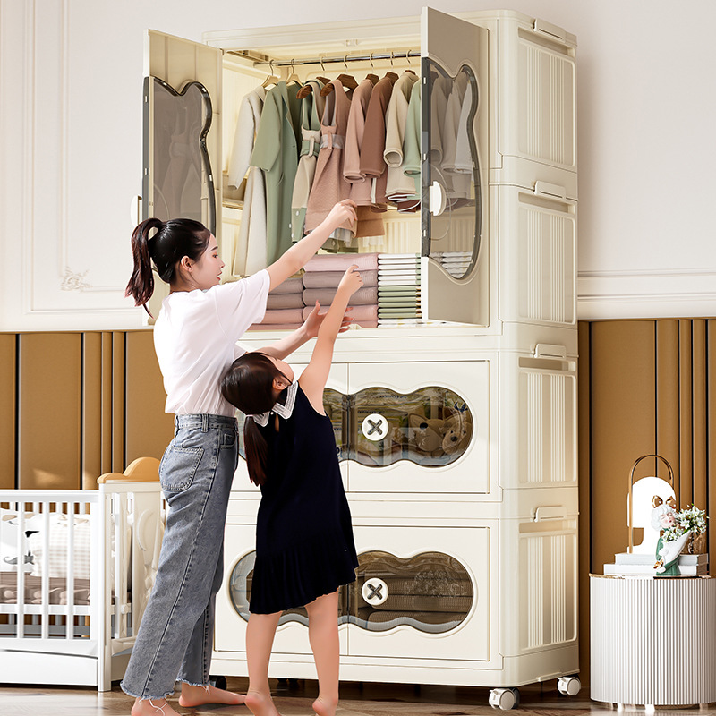 Lemari Penyimpanan Anak Mudah  - Closet Organizer Baby ulasan dan harga