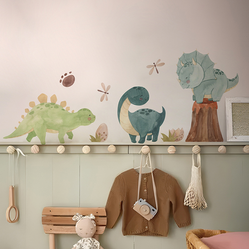 Stiker dinding dinosaurus, sti - Baby Nursery Decor Boy ulasan dan harga