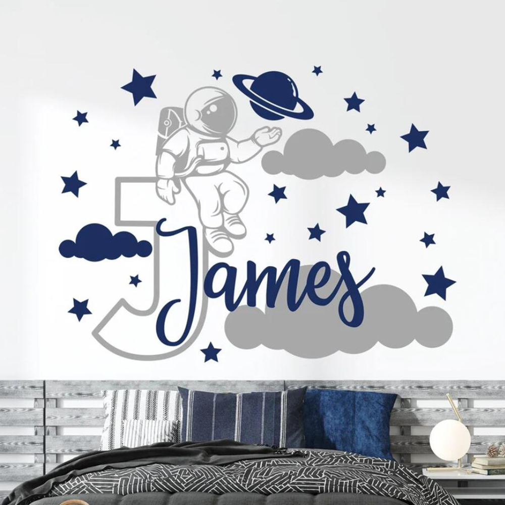 Stiker dinding bentuk awan bin - Baby Nursery Decor Boy ulasan dan harga