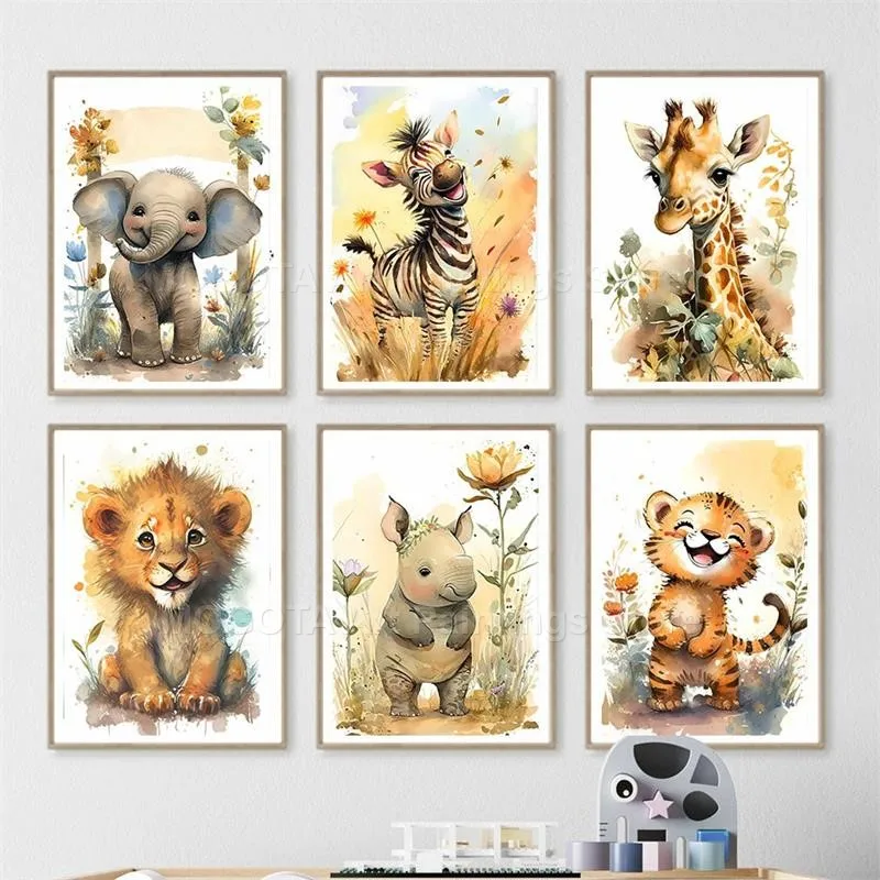 Cat Air Singa Jerapah Harimau  - Baby Nursery Pictures ulasan dan harga