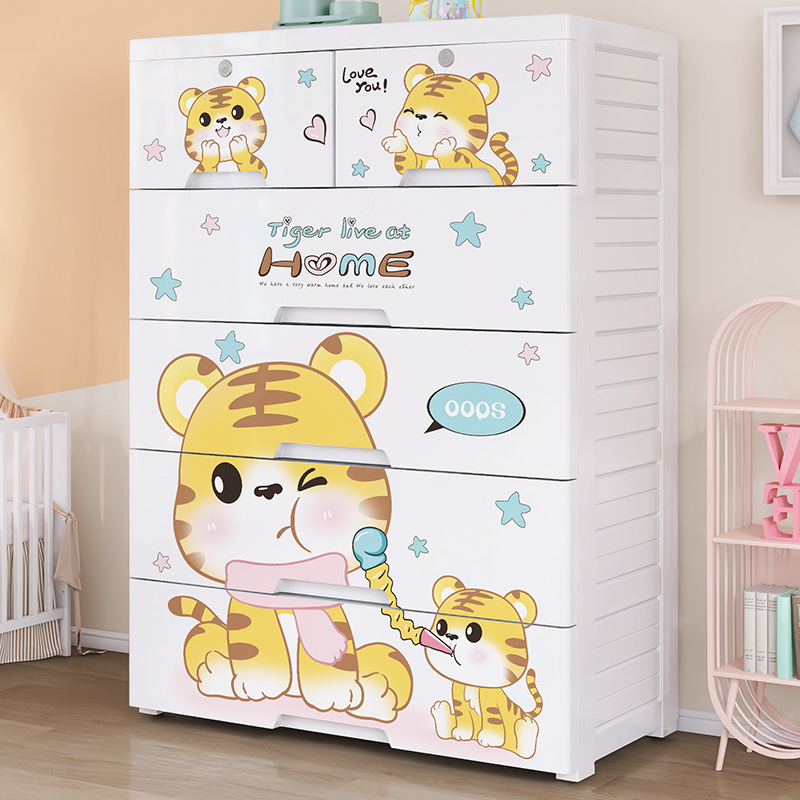 Lemari Penyimpanan Plastik 5 L - Baby Nursery Dresser ulasan dan harga