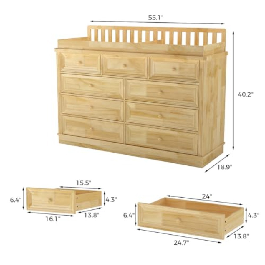 Meja Ganti Popok Bayi, 100% Ka - Baby Nursery Dresser ulasan dan harga