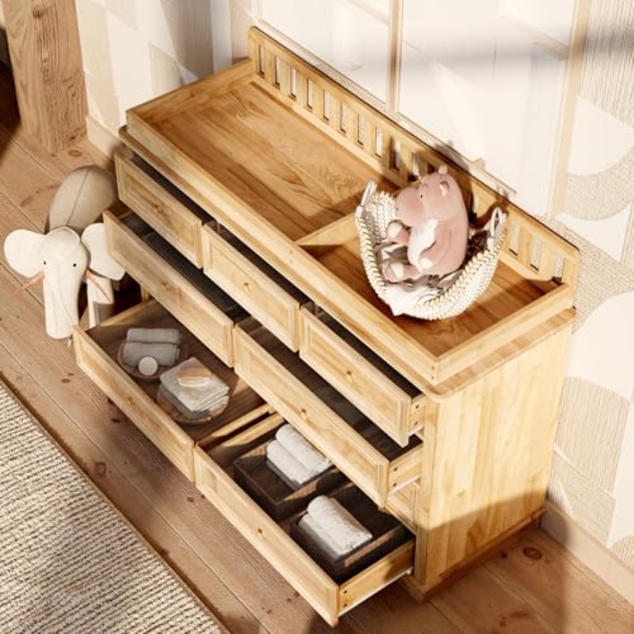 Meja Ganti Popok Bayi, 100% Ka - Baby Nursery Dresser ulasan dan harga