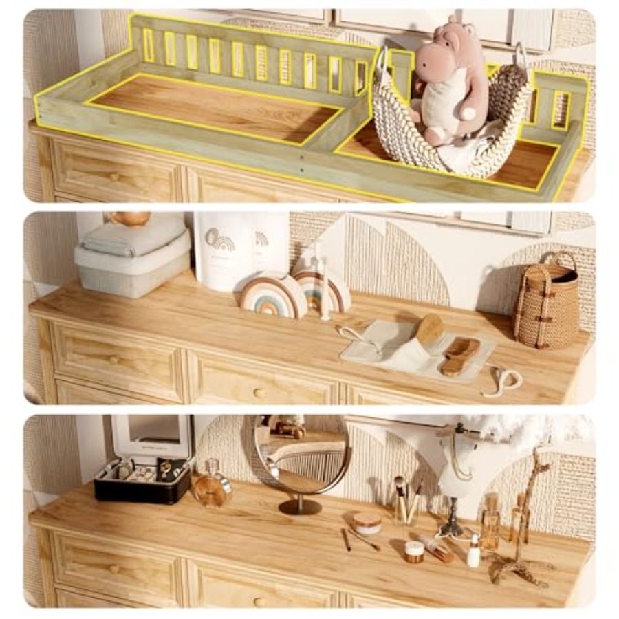 Meja Ganti Popok Bayi, 100% Ka - Baby Nursery Dresser ulasan dan harga