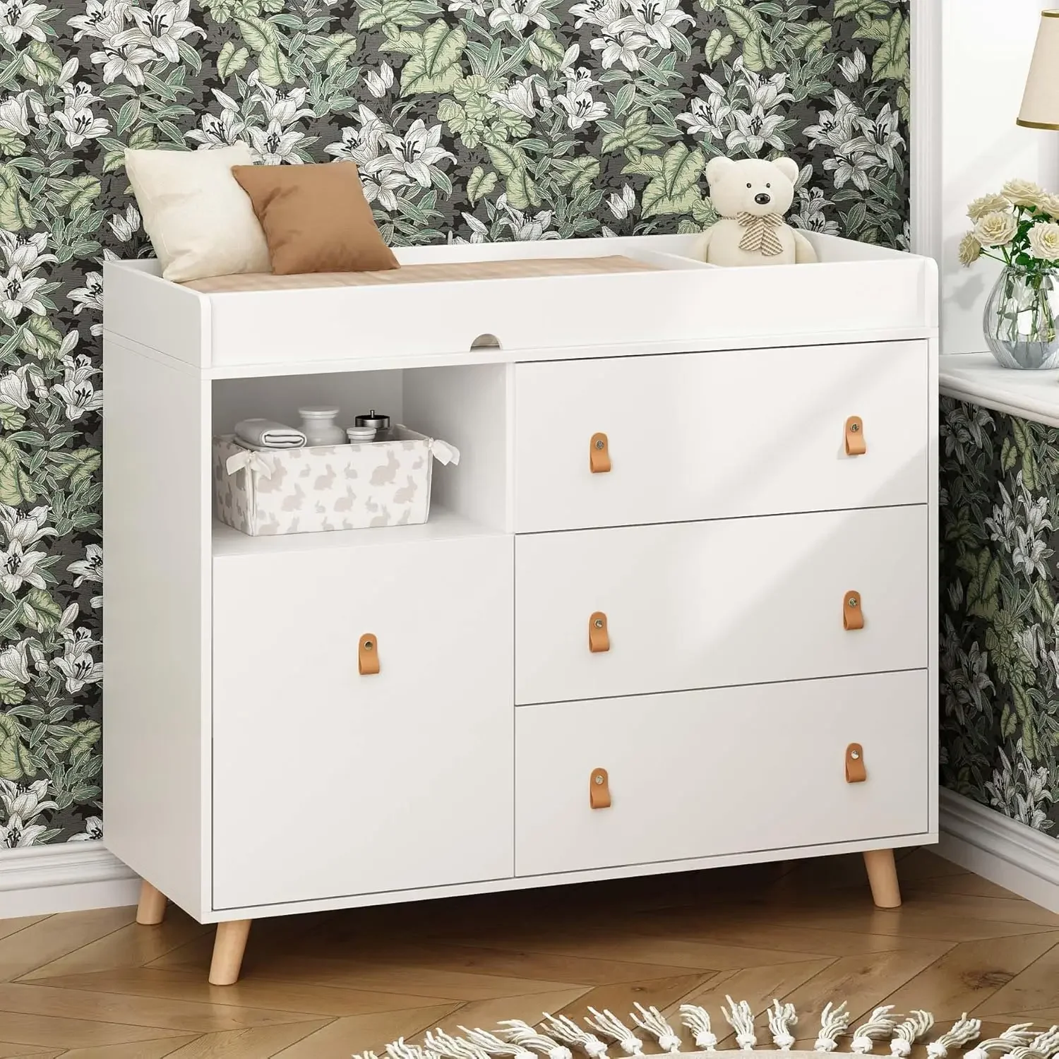 Meja ganti bayi dengan laci, r - Baby Nursery Dresser ulasan dan harga