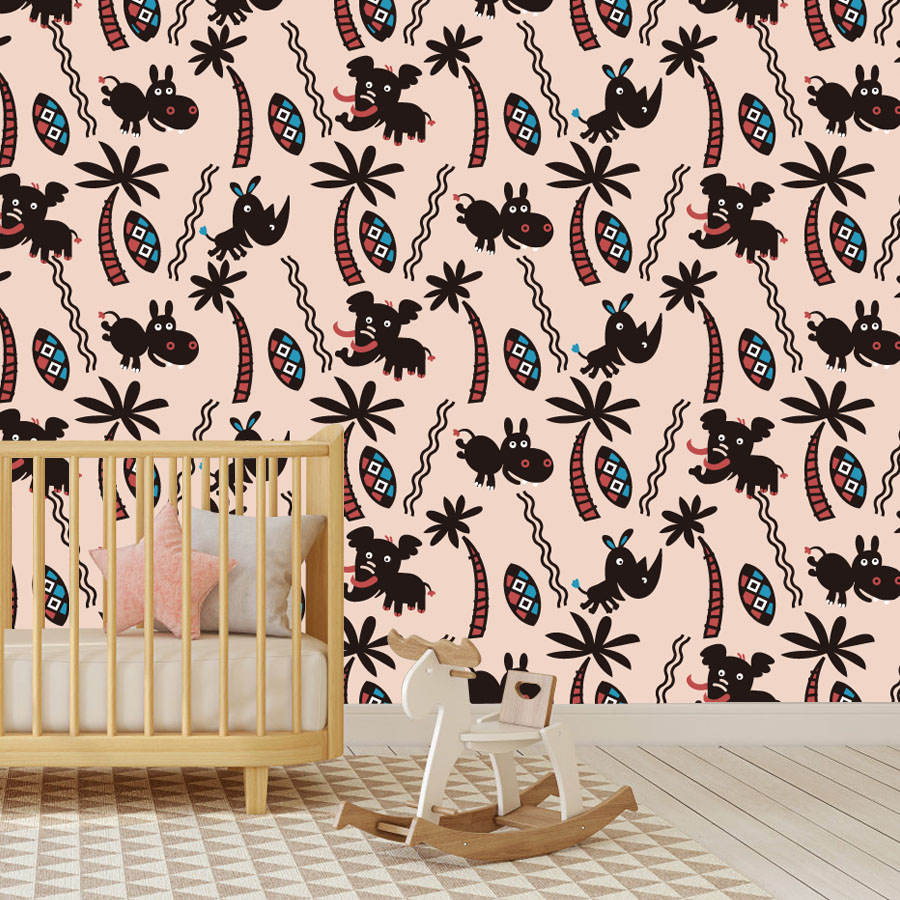 Wallpaper Tempel Kartun Custom - Baby Nursery Peel And Stick Wallpaper ulasan dan harga